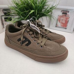 Etnies Skate Sneakers Men's Size 10 Army Green & Black Low Top Shoes